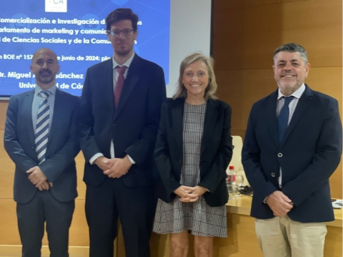 MIGUEL ÁNGEL SÁNCHEZ JIMÉNEZ, NUEVO PROFESOR TITULAR DE UNIVERSIDAD DEL DEPARTAMENTO DE MARKETING Y COMUNICACIÓN DE LA UNIVERSIDAD DE CADIZ   