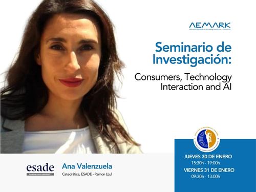 Seminario de investigación: “Consumers, Technology Interaction and AI”   (31 de enero de 2025)  